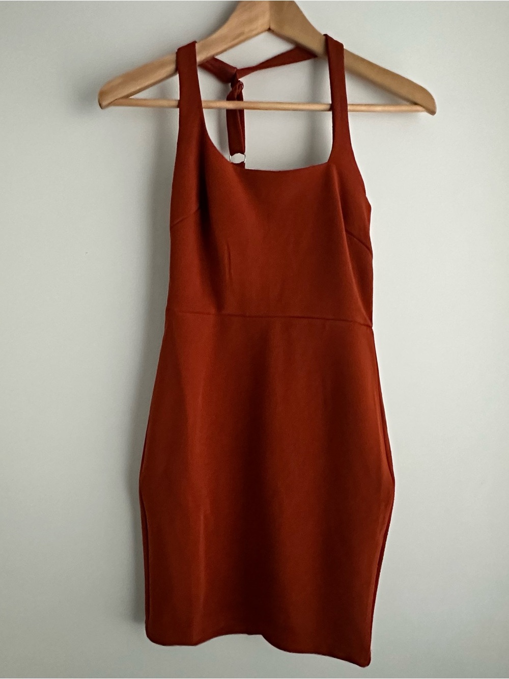 Here Comes The Sun Women’s Rust Square Neck Tank Dress XS